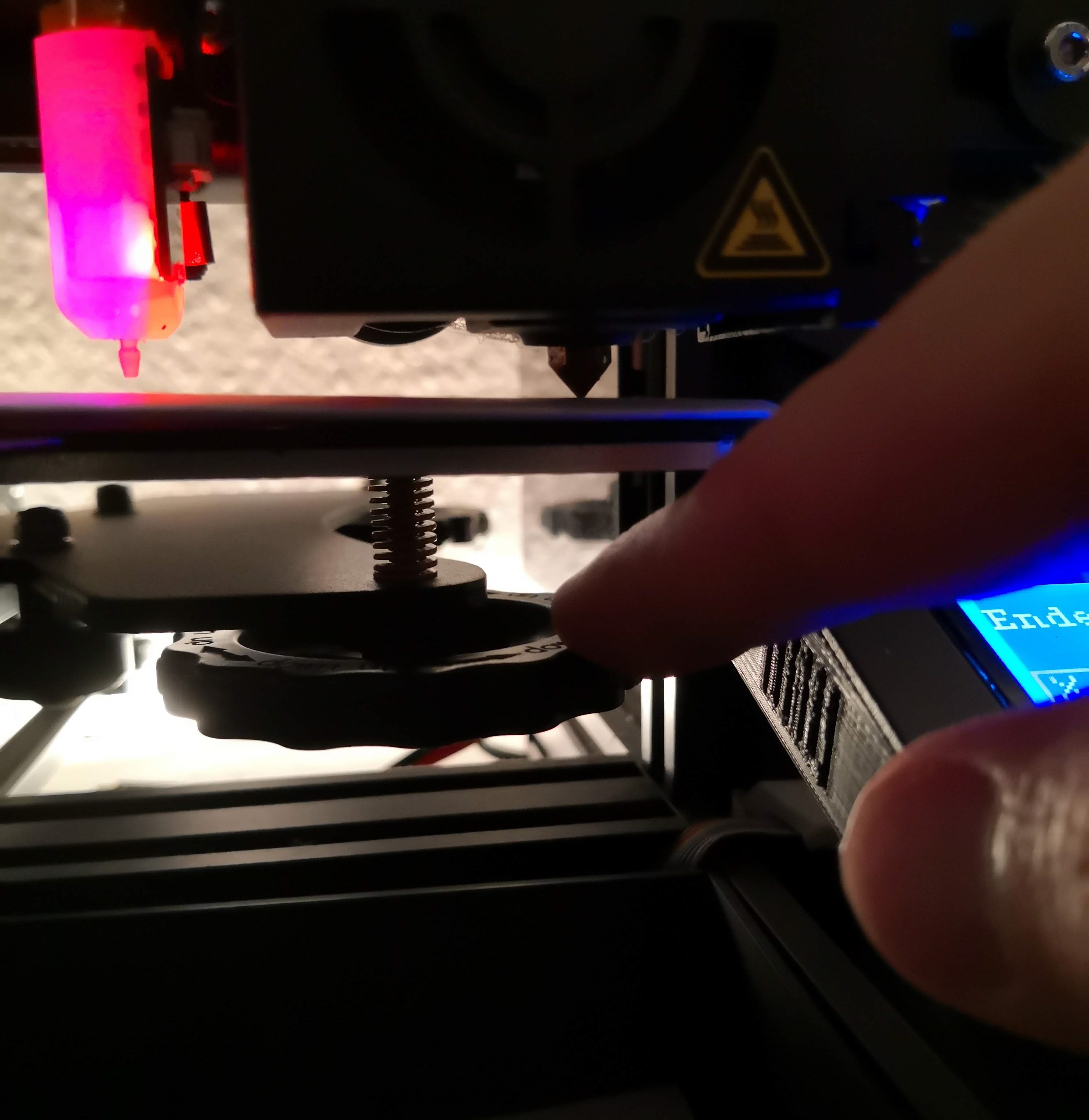 Druckbett leveln mittels Stellschrauben